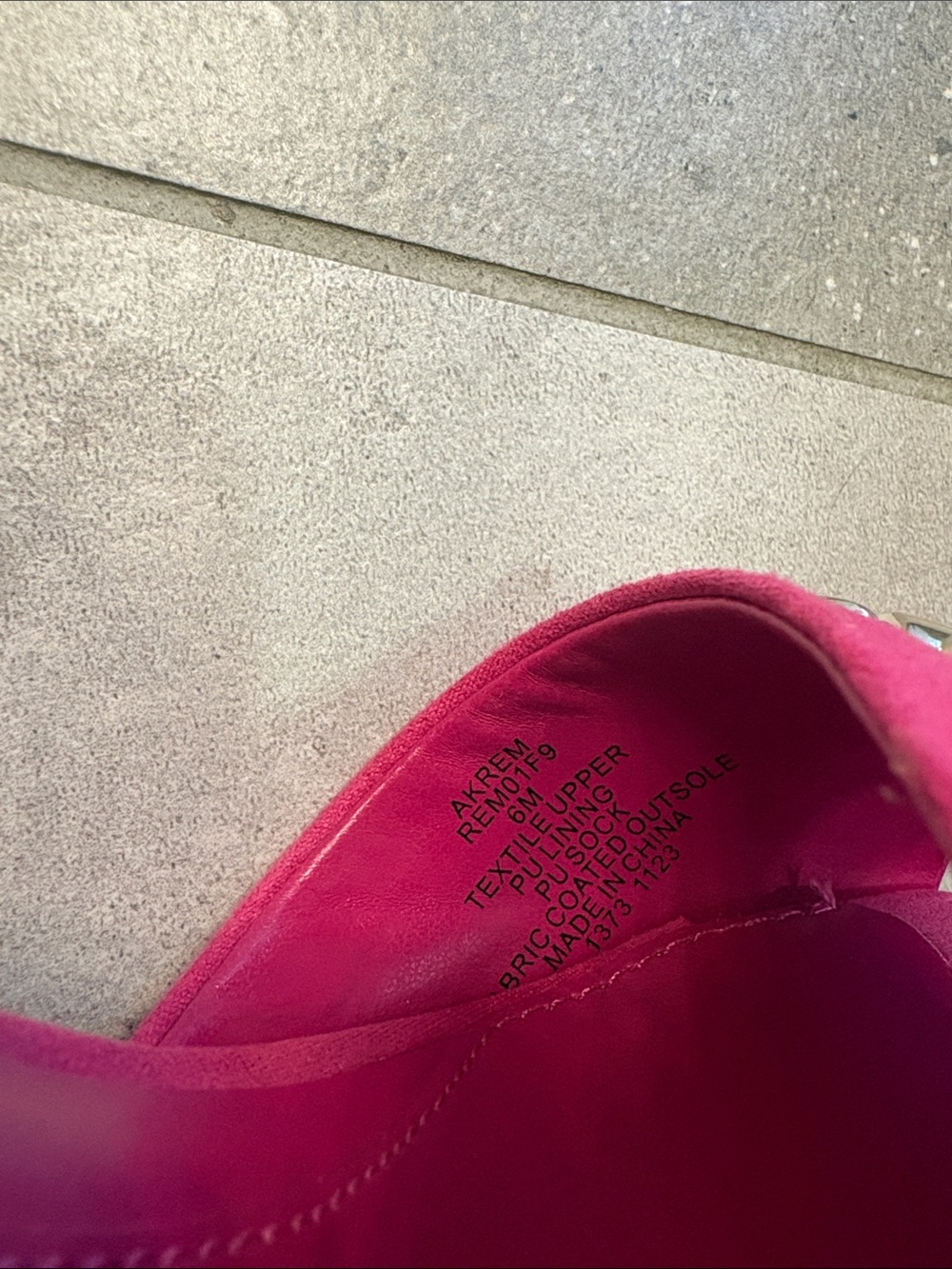 Anne Klein Fuchsia Suede Slingback Sandals with Horsebit Accent - Picture 6 of 6